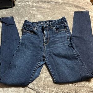 American eagle next level stretch jegging jean curvy super high-rise size0 long